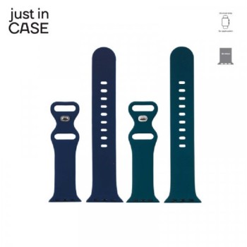 JUST IN CASE 2u1 Narukvica 38-41mm plava SILIKON + zelena SILIKON