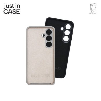 JUST IN CASE Maska za telefon 2u1 Extra case MIX PLUS paket Samsung S25 CRNI