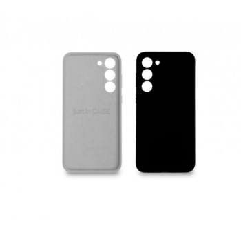 JUST IN CASE Silikon 2in1 za Samsung S23+ CRNA+SIVA
