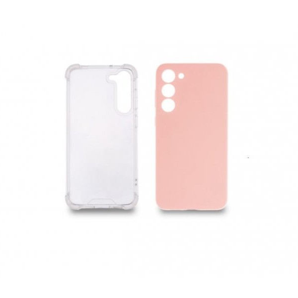 JUST IN CASE Silikon 2in1 za Samsung S23+ PROVIDNA+PUDER-ROZE