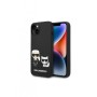 KARL LAGERFELD Futrola za iPhone 14 Black MagSafe Liquid Silicone Karl & Choupette