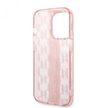 KARL LAGERFELD Futrola za iPhone 14 Pro Max MONO VERTICAL STRIPE PINK (KLHCP14XHKLSPCP)