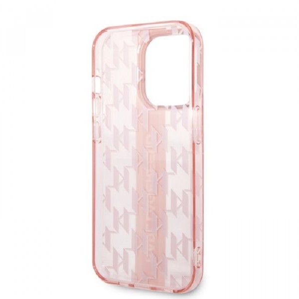 KARL LAGERFELD Futrola za iPhone 14 Pro Max MONO VERTICAL STRIPE PINK (KLHCP14XHKLSPCP)