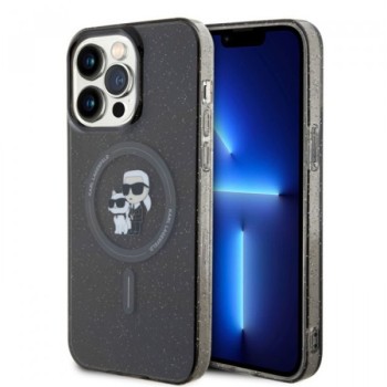 KARL LAGERFELD Maska za iPhone 15 Pro Max MAGSAFE IML KC GLITTER BLACK