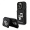 KARL LAGERFELD Maska za iPhone 15 Pro SAFFIANO CARDSLOTS AND STAND K&C PATCH BLACK