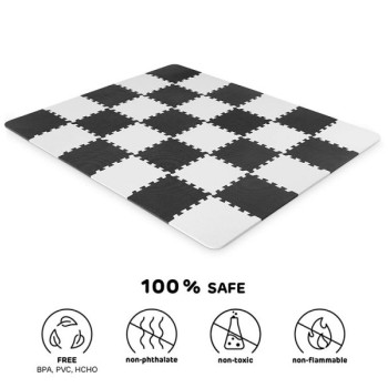 KINDERKRAFT Podloga za igru 150x180cm Luno Black