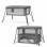 KINDERKRAFT Prenosivi krevetac CAMI 3U1 GREY