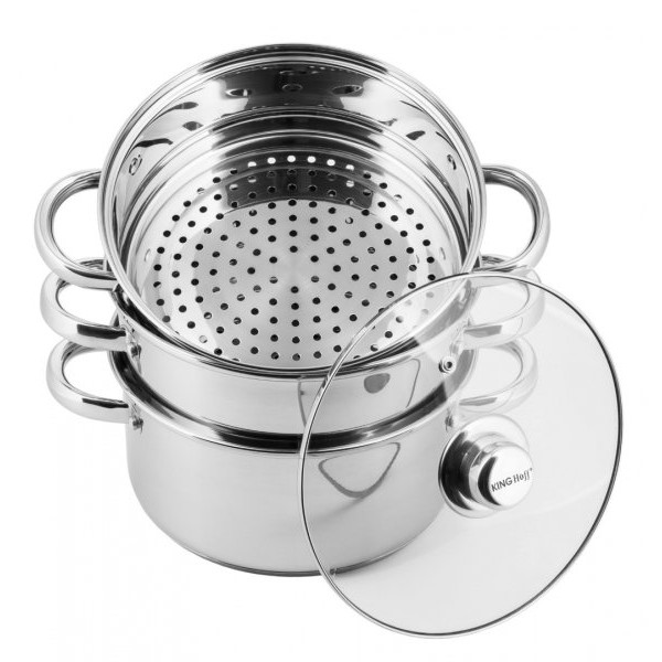 KINGHOFF Shumee KH3328 SET ŠERPI 4/1 ZA KUVANJE NA PARI 4L 22CM