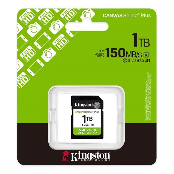 KINGSTON 1TB, SD kartica, Canvas Select Plus (SDS3/1TB)