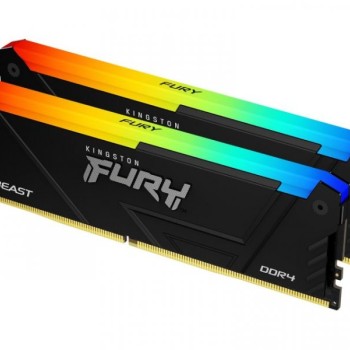 KINGSTON DIMM DDR4 64GB 2x32GB kit 3200MT/s KF432C16BB2AK2/64 Fury Beast RGB