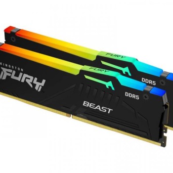 KINGSTON DIMM DDR5 64GB (2x32GB kit) 5600MT/s Fury Beast RGB EXPO (KF556C36BBEAK2-64)