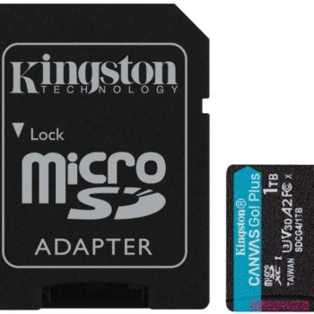 KINGSTON Memorijska kartica U3 V30 microSDXC 1TB Canvas Go Plus 200MB/s A2 + adapter SDCG4/1TB
