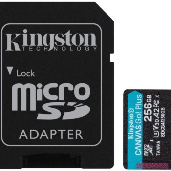 KINGSTON Memorijska kartica U3 V30 microSDXC 256GB Canvas Go Plus 200MB/s A2 + adapter (SDCG4/256GB)