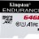 KINGSTON MicroSDXC 64GB Class 10 U1 UHS-I 95MB/s-45MB/s SDCE/64GB