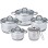 KLAUSBERG KB7696 SET ŠERPI INOX 16/18/20/24/14