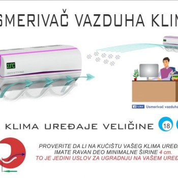 KLIMA RESENJE USMERIVAC VAZDUHA KLIME   18-24