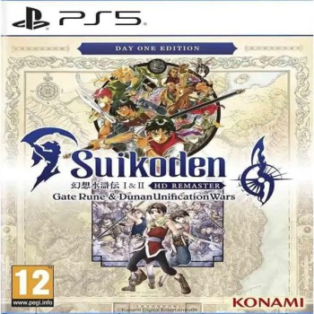 Konami PS5 Suikoden I&II HD Remaster: Gate Rune & Dunan Unification Wars Day 1 Edition