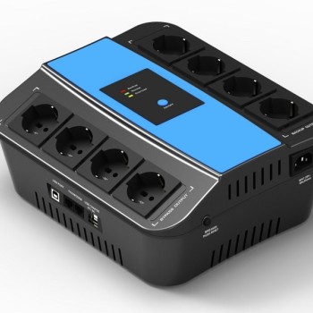LanPlus Flat UPS 800VA 480W USB+RJ11 Schuko