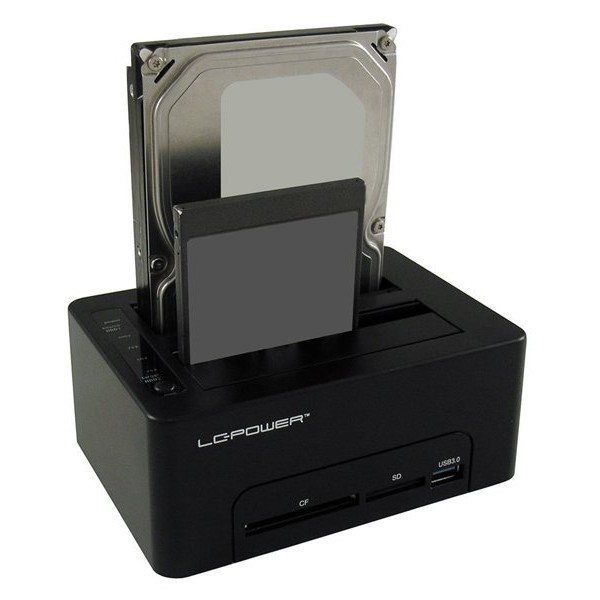LC POWER LC-DOCK-U3-CR HDD DOCKING 2 x HDD/SSD Card reader + 1 x USB3.0