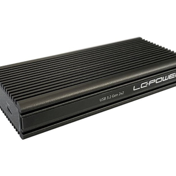 LC POWER LC-M2-C-NVME-2X2 M.2 SSD Enclosure Gen 2x2