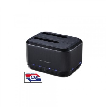 LC POWER LC-DOCK-U3-III USB3.0 2x2.5/3.5'' HDD/SSD Black