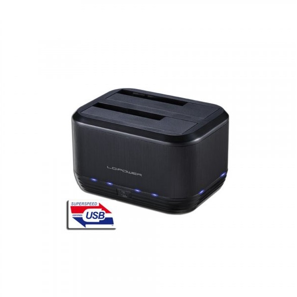 LC POWER LC-DOCK-U3-III USB3.0 2x2.5/3.5'' HDD/SSD Black