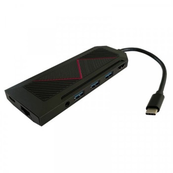 LC POWER LC-HUB-C-MULTI-6-RGB USB Type C HUB 9-in-1 multi-hub
