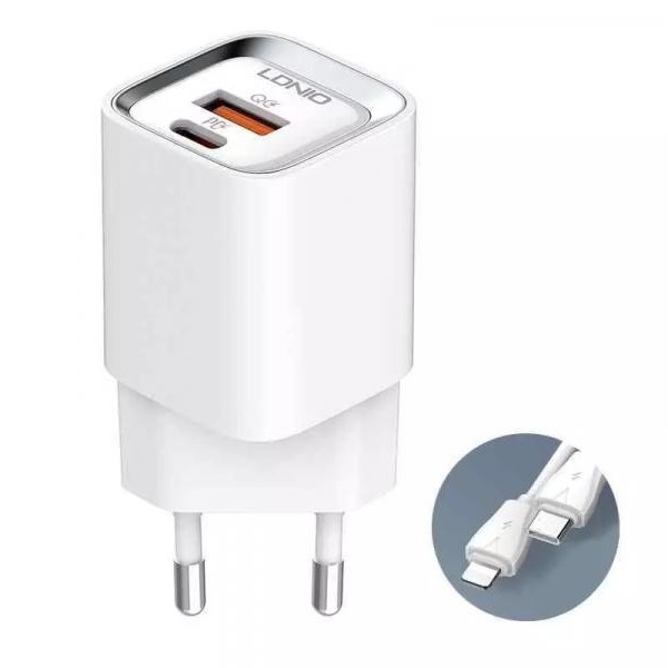 LDNIO A2317C 30W Kućni punjač sa USB-C na lightning kablom