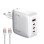 LDNIO Q408 GaN 100W 4x USB Kućni punjač sa USB C kablom beli