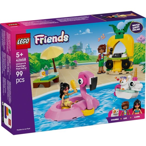 LEGO 42658 Zabava na bazenu s jednorogom i flamingom