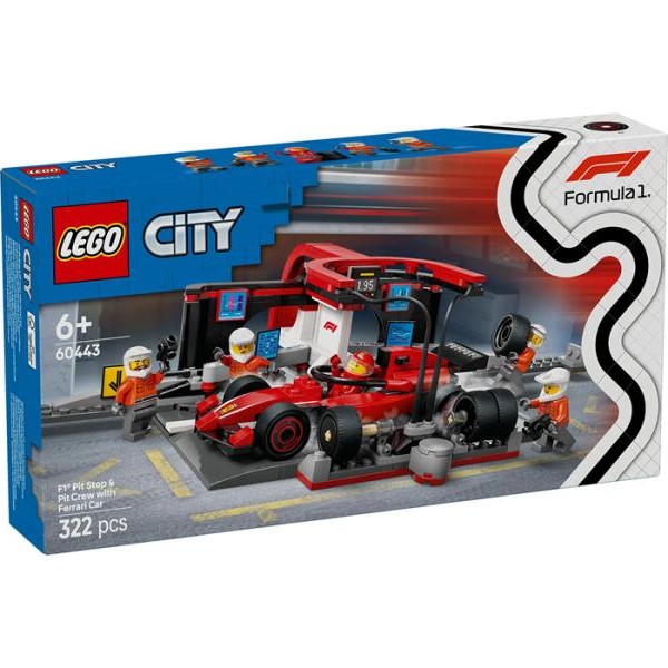 LEGO 60443 F1® pitstop i ekipa sa Ferrari formulom
