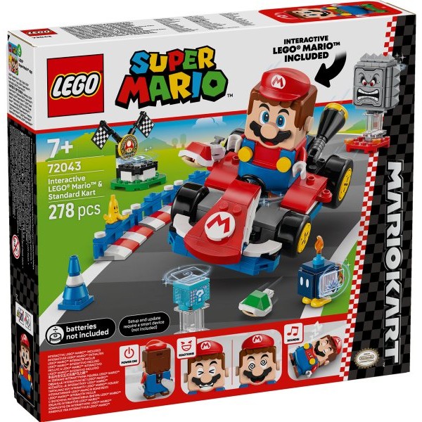 LEGO 72043 Mario Kart™: Interaktivni LEGO® Mario™ i standardni karting