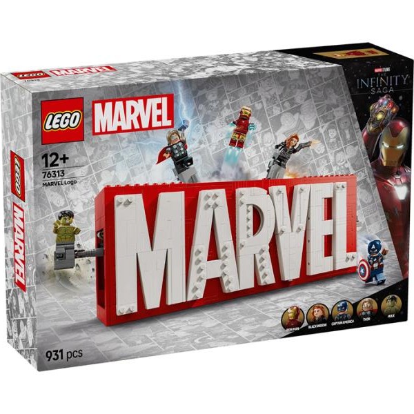 LEGO 76313 MARVEL logo i mini-figure