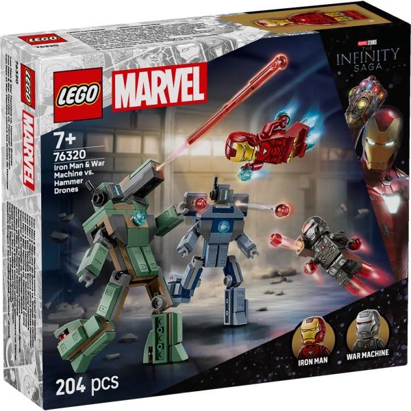 LEGO 76320 Ajronmen i Ratna Mašina protiv Hamerovih dronova