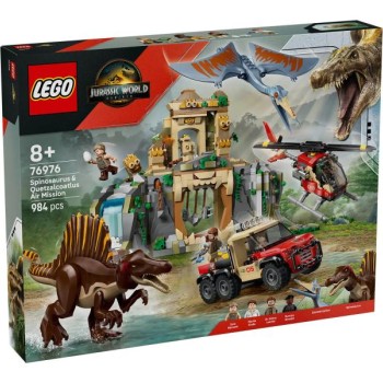 LEGO 76976 Vazdušna misija sa spinosaurusom i kvecalkoatlusom