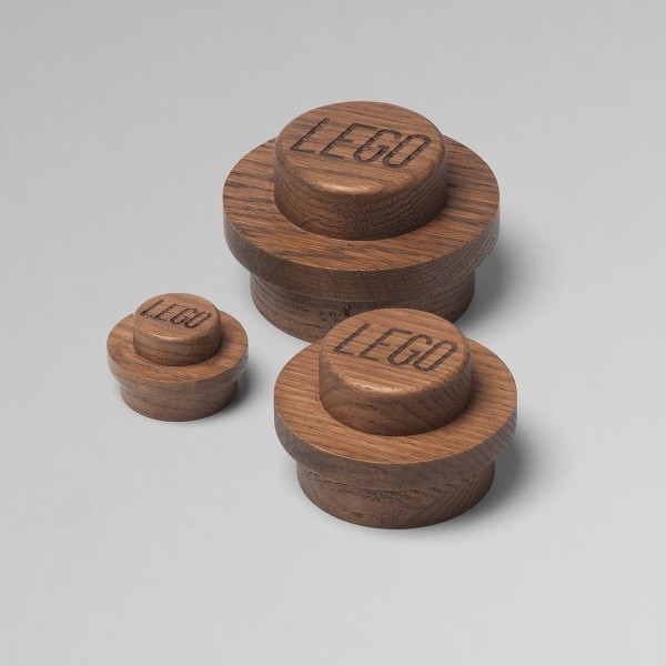 LEGO Drvene kuke za kačenje od hrastovine, set 3 kom