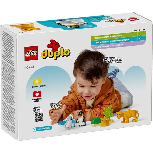 LEGO DUPLO 10442 Porodice divljih životinja: pingvini i lavovi