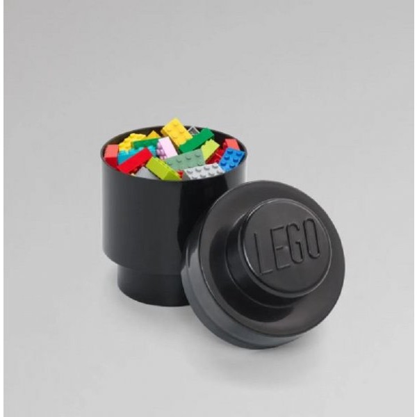 LEGO KUTIJA ZA ODLAGANJE, OKRUGLA (1): CRNA