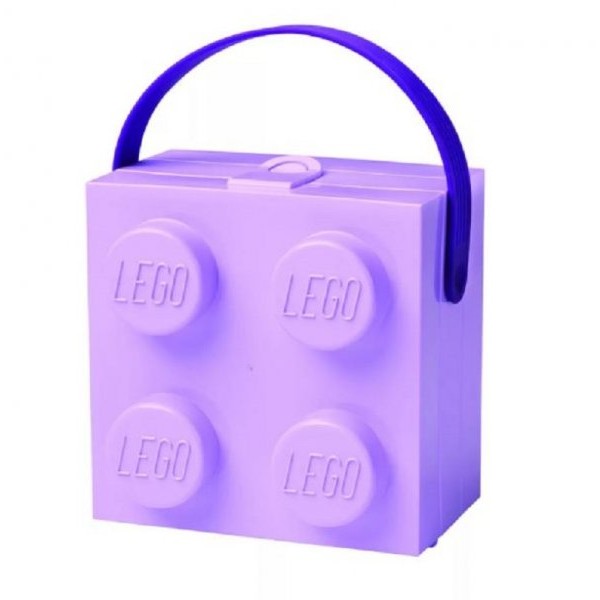 LEGO KUTIJA ZA UŽINU SA RUČKOM: LAVANDA