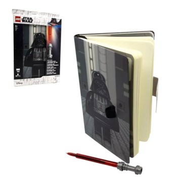 LEGO LEGO® Star Wars™ dnevnik Dart Vejder sa gel olovkom u obliku svetlosne sablje
