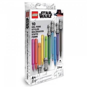 LEGO Star Wars gel olovke u obliku svetlosne sablje, 10 kom