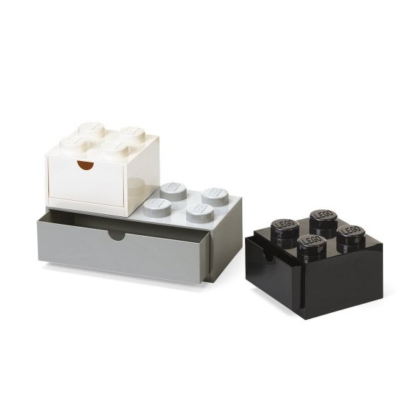 LEGO Stone fioke set (3 kom): Crna, bela, siva