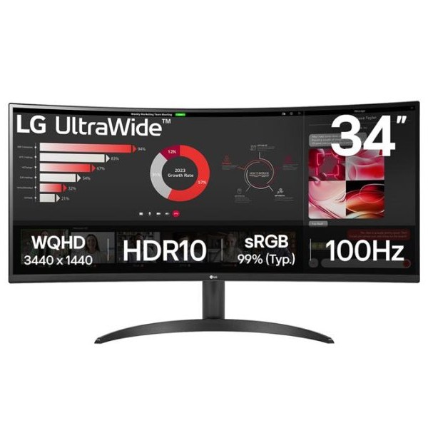 LG 34WR50QK-B WQHD 100Hz Curved