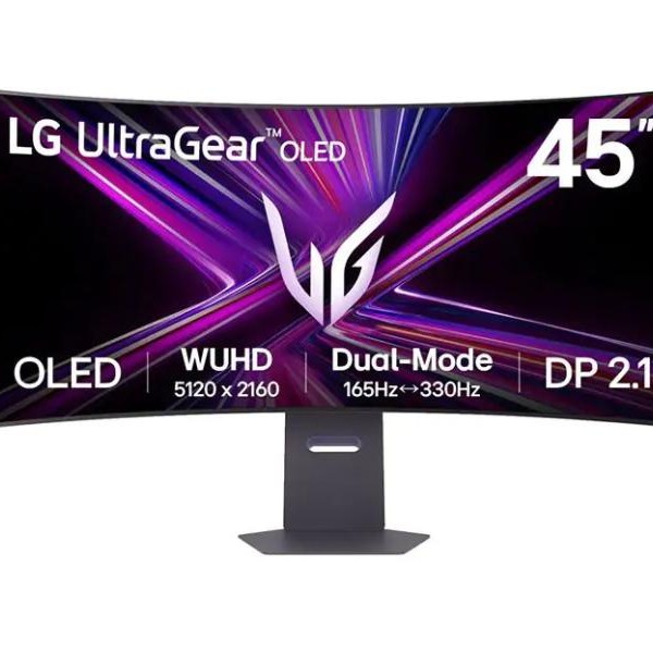 LG Ultra Gear Zakrivljeni gejmerski monitor 45GX950A-B OLED 45'' 5K