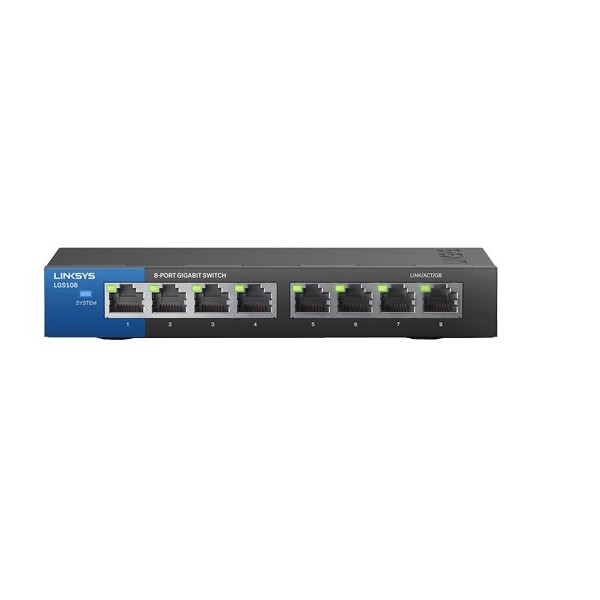 LINKSYS 8-Port Desktop Gigabit Switch (LGS108) LGS108-EU-RTL