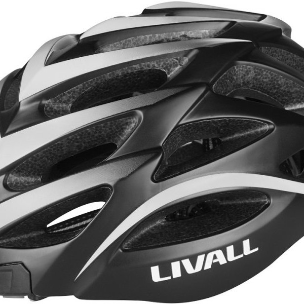 Livall Crno bela zaštitna kaciga BH62