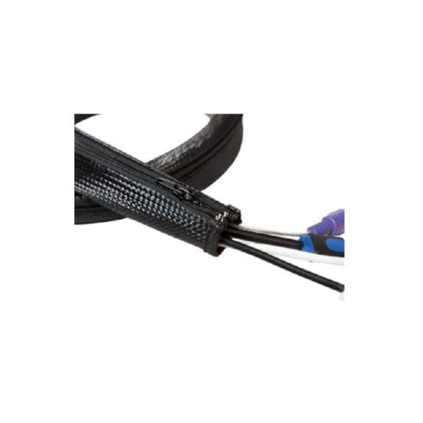 LOGILINK Fleksibilna zaštita za kablove sa rajfešlusom 1m x 50mm crna