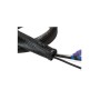LOGILINK Fleksibilna zaštita za kablove sa rajfešlusom 1m x 50mm crna