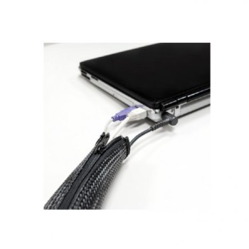 LOGILINK Fleksibilna zaštita za kablove sa rajfešlusom 2m x 30mm crna