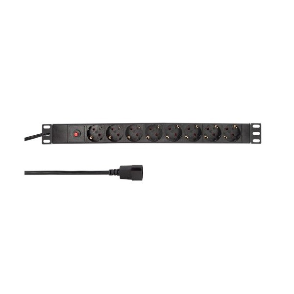 LOGILINK PDU 8 x šuko CEE 7/3 konektor C14 prenaponska zaštita